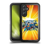 Head Case Designs sous Licence Officielle Justice League DC Comics Explosion De Orange Équipe Suprême Étui Antichoc Ultra-Blindé Compatible avec Samsung Galaxy A54 5G