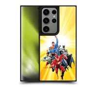 Head Case Designs sous Licence Officielle Justice League DC Comics Héros Jaune Aérographe Coque en Gel renforcée [Protection de Qualité Militaire] Compatible avec Samsung Galaxy S24 Ultra 5G