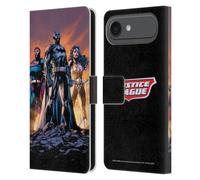 Head Case Designs sous Licence Officielle Justice League DC Comics Icônes Trinité Couvertures de Bande dessinée Étui Portefeuille en Cuir Compatible avec Apple iPhone 17 Air