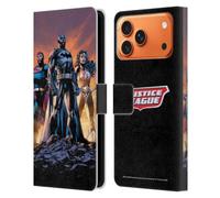 Head Case Designs sous Licence Officielle Justice League DC Comics Icônes Trinité Couvertures de Bande dessinée Étui Portefeuille en Cuir Compatible avec Apple iPhone 17 Pro Max