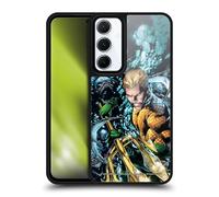 Head Case Designs sous Licence Officielle Justice League DC Comics New 52 Vol 7#1 Aquaman Couverture de Bande Dessinée Coque en Gel renforcée [Qualité Militaire] Compatible avec Samsung Galaxy A55 5G