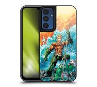 Head Case Designs sous Licence Officielle Justice League DC Comics Nouveau 52#4 Aquaman Couverture de Bande Dessinée Coque en Gel renforcée [Qualité Militaire] Compatible avec Samsung Galaxy A15