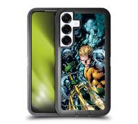 Head Case Designs sous Licence Officielle Justice League DC Comics Nouveau 52 Vol 7#1 Aquaman Couverture de Bande Dessinée Étui Antichoc Ultra-Blindé Compatible avec Samsung Galaxy S25+