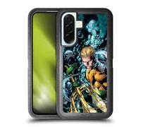 Head Case Designs sous Licence Officielle Justice League DC Comics Nouveau 52 Vol 7#1 Aquaman Couverture de Bande Dessinée Étui Antichoc Ultra-Blindé Compatible avec Samsung Galaxy A36 5G
