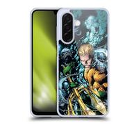 Head Case Designs sous Licence Officielle Justice League DC Comics Nouveau 52 Vol 7#1 Aquaman Couverture de Bande Dessinée Coque en Gel [Qualité Militaire] Compatible avec Samsung Galaxy A26 5G