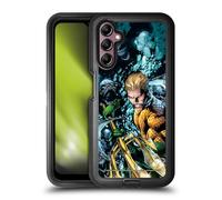 Head Case Designs sous Licence Officielle Justice League DC Comics Nouveau 52 Vol 7#1 Aquaman Couverture de Bande Dessinée Étui Antichoc Ultra-Blindé Compatible avec Samsung Galaxy A14 5G