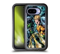 Head Case Designs sous Licence Officielle Justice League DC Comics Nouveau 52 Vol 7#1 Aquaman Couverture de Bande Dessinée Étui Antichoc Ultra-Blindé Compatible avec Google Pixel 9A