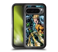 Head Case Designs sous Licence Officielle Justice League DC Comics Nouveau 52 Vol 7#1 Aquaman Couverture de Bande Dessinée Étui Antichoc Ultra-Blindé Compatible avec Google Pixel 9 Pro XL