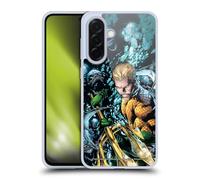 Head Case Designs sous Licence Officielle Justice League DC Comics Nouveau 52 Vol 7#1 Aquaman Couverture de Bande Dessinée Coque en Gel [Qualité Militaire] Compatible avec Samsung Galaxy A36 5G