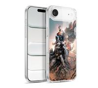 Head Case Designs sous Licence Officielle Justice League DC Comics Rebirth Trinity #1 Comic Book Covers Coque en Gel [Qualité Militaire] Compatible avec Apple iPhone 17 Air Et Compatible avec MagSafe