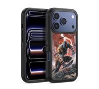 Head Case Designs sous Licence Officielle Justice League DC Comics Vol. 1 Dieux de la Guerre Art De La Bande Dessinée Coup De Mort Étui Antichoc Ultra-Blindé Compatible avec Apple iPhone 17 Pro