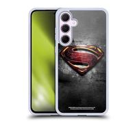 Head Case Designs sous Licence Officielle Justice League Movie Man of Steel Superman Art Logo Coque en Gel [Protection de Qualité Militaire] Compatible avec Samsung Galaxy A35 5G