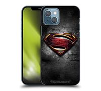 Head Case Designs sous Licence Officielle Justice League Movie Man of Steel Superman Art Logo Coque Dure pour l'arrière Compatible avec Apple iPhone 13