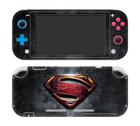 Head Case Designs sous Licence Officielle Justice League Movie Superman Logo Et Art De Personnage Vinyle Autocollant De Jeu Peau Autocollant Couverture Compatible avec Nintendo Switch Lite