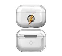 Head Case Designs sous Licence Officielle Justice League Movie The Flash Logos Transparent Cristal Dur Compatible avec Apple AirPods Pro 2 Charging Case