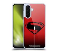 Head Case Designs sous Licence Officielle Justice League Movie Vol Rouge et Noir Superman Art Logo Coque en Gel [Protection de Qualité Militaire] Compatible avec Samsung Galaxy A36 5G