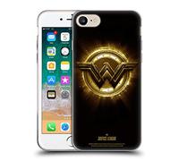 Head Case Designs sous Licence Officielle Justice League Movie Wonder Woman 2 Logos Coque en Gel [Qualité Militaire] Compatible avec Apple iPhone 7/8 / SE 2020 & 2022 Et Compatible avec MagSafe