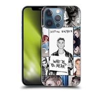 Head Case Designs sous Licence Officielle Justin Bieber Affiche De Grille Objectif Coque Dure pour l'arrière Compatible avec Apple iPhone 13 Pro