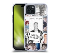 Head Case Designs sous Licence Officielle Justin Bieber Affiche De Grille Objectif Coque en Gel [Protection de Qualité Militaire] Compatible avec Apple iPhone 15 Plus Et Compatible avec MagSafe