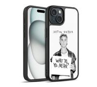 Head Case Designs sous Licence Officielle Justin Bieber Ce Qui Vous Voulez Dire Photo Objectif Coque en Gel renforcée [Protection de Qualité Militaire] Compatible avec Apple iPhone 15