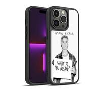 Head Case Designs sous Licence Officielle Justin Bieber Ce Qui Vous Voulez Dire Photo Objectif Coque en Gel renforcée [Protection de Qualité Militaire] Compatible avec Apple iPhone 14 Pro