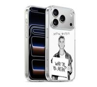 Head Case Designs sous Licence Officielle Justin Bieber Ce Qui Vous Voulez Dire Photo Objectif Coque en Gel [Qualité Militaire] Compatible avec Apple iPhone 17 Pro Et Compatible avec MagSafe