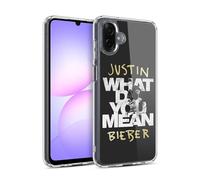 Head Case Designs sous Licence Officielle Justin Bieber Ce Qui Vous Voulez Dire Typographie Objective B&w Coque en Gel [Protection de Qualité Militaire] Compatible avec Samsung Galaxy A07 4G
