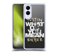Head Case Designs sous Licence Officielle Justin Bieber Ce Qui Vous Voulez Dire Typographie Objective B&w Coque en Gel [Protection de Qualité Militaire] Compatible avec Samsung Galaxy S25 Edge