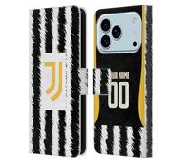 Head Case Designs sous Licence Officielle Juventus Football Club Coutume Personnalisé Accueil 2023/24 Kit de Match Étui Portefeuille en Cuir Compatible avec Apple iPhone 17 Pro