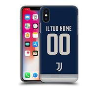 Head Case Designs sous Licence Officielle Juventus Football Club Coutume Personnalisé Away 2020/21 Kit De Course Coque Dure pour l'arrière Compatible avec Apple iPhone X/iPhone XS