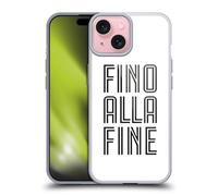 Head Case Designs sous Licence Officielle Juventus Football Club Fino Alla Fine Blanc Type Coque en Gel [Protection de Qualité Militaire] Compatible avec Apple iPhone 15 Et Compatible avec MagSafe