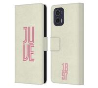 Head Case Designs sous Licence Officielle Juventus Football Club Juve Inline Collection Graphique Étui Portefeuille en Cuir Compatible avec Motorola Moto G73 5G