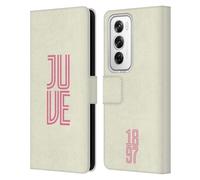 Head Case Designs sous Licence Officielle Juventus Football Club Juve Inline Collection Graphique Étui Portefeuille en Cuir Compatible avec Oppo Reno12 Pro 5G