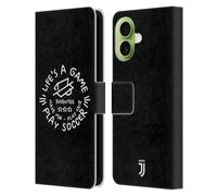 Head Case Designs sous Licence Officielle Juventus Football Club Life's A Game Enfants Étui Portefeuille en Cuir Compatible avec Apple iPhone 17