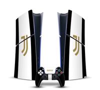 Head Case Designs Sous Licence Officielle Juventus Football Club Rayures Noires Art Vinyle Autocollant De Jeu Peau Compatible avec PlayStation 5 PS5 Slim Digital Edition Console & DualSense Controller
