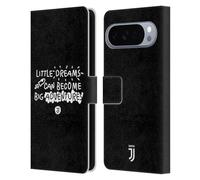 Head Case Designs sous Licence Officielle Juventus Football Club Rêves Enfants Étui Portefeuille en Cuir Compatible avec Google Pixel 10 Pro XL