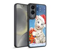 Head Case Designs sous Licence Officielle Kayomi Harai Cadeau De Noël White Tiger Animaux Et Fantaisie Coque en Gel renforcée [Protection de Qualité Militaire] Compatible avec Samsung Galaxy S25 Edge