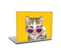 Head Case Designs sous Licence Officielle Kayomi Harai Chat Cool Art Graphique Vinyle Autocollant Peau Autocollant Couverture Compatible avec Microsoft Surface Book 2