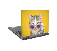 Head Case Designs sous Licence Officielle Kayomi Harai Chat Cool Art Graphique Vinyle Autocollant Peau Autocollant Couverture Compatible avec Dell Inspiron 15 7000 P65F