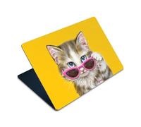 Head Case Designs sous Licence Officielle Kayomi Harai Chat Cool Art Graphique Vinyle Autocollant Peau Autocollant Couverture Compatible avec Apple MacBook Air 15" M2 2023