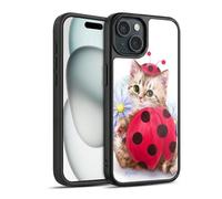 Head Case Designs sous Licence Officielle Kayomi Harai Chaton Cat Lady Bug Animaux Et Fantaisie Coque en Gel renforcée [Protection de Qualité Militaire] Compatible avec Apple iPhone 15