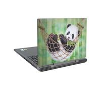 Head Case Designs sous Licence Officielle Kayomi Harai Hamac Panda Vert Art Graphique Vinyle Autocollant Peau Autocollant Couverture Compatible avec Dell Inspiron 15 7000 P65F