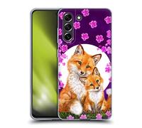 Head Case Designs sous Licence Officielle Kayomi Harai Mère Et Bébé Fox Animaux Et Fantaisie Coque en Gel [Qualité Militaire] Compatible avec Samsung Galaxy S21 FE 5G Et Compatible avec MagSafe