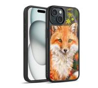 Head Case Designs sous Licence Officielle Kayomi Harai Renard Aux Feuilles d'automne Animaux Et Fantaisie Coque en Gel renforcée [Protection de Qualité Militaire] Compatible avec Apple iPhone 15