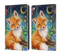 Head Case Designs sous Licence Officielle Kayomi Harai Renard de Nuit Rêveur Art Graphique Étui Portefeuille en Cuir Compatible avec Apple iPad Air 2 (2014)