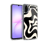 Head Case Designs sous Licence Officielle Kierkegaard Design Studio Crème Swirl À L'amande Noire Motifs Abstraits Rétro Coque en Gel [Qualité Militaire] Compatible avec Samsung Galaxy A07 4G