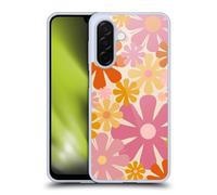 Head Case Designs sous Licence Officielle Kierkegaard Design Studio Fleurs De Thuliane Rose Orangé Motifs Abstraits Rétro Coque en Gel [Qualité Militaire] Compatible avec Samsung Galaxy A26 5G