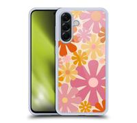 Head Case Designs sous Licence Officielle Kierkegaard Design Studio Fleurs De Thuliane Rose Orangé Motifs Abstraits Rétro Coque en Gel [Qualité Militaire] Compatible avec Samsung Galaxy A56 5G