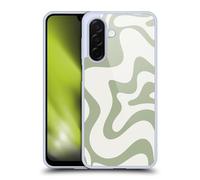 Head Case Designs sous Licence Officielle Kierkegaard Design Studio Rétro Liquid Swirl Vert Sauge Art Coque en Gel [Protection de Qualité Militaire] Compatible avec Samsung Galaxy A26 5G