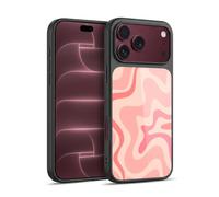 Head Case Designs sous Licence Officielle Kierkegaard Design Studio Soft Pink Liquid Swirl Motifs Abstraits Rétro Coque en Gel renforcée [Qualité Militaire] Compatible avec Apple iPhone 18 Pro Max